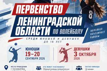 Первенство Ленинградской области по волейболу среди юношей и девушек до 16 лет